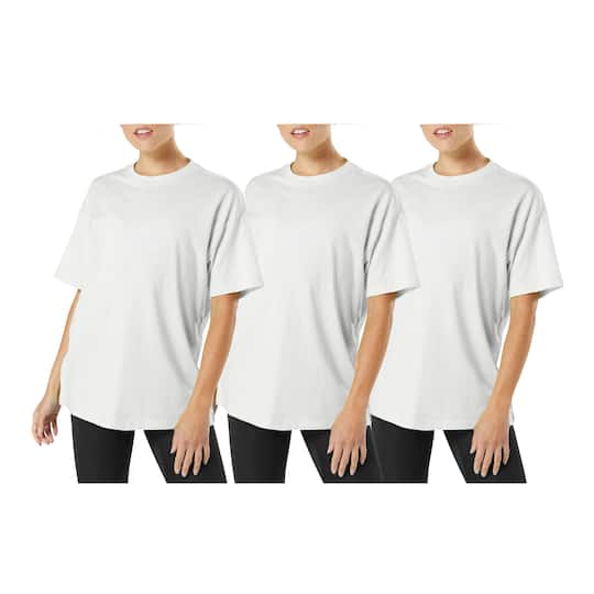 Galaxy by Harvic Loose Fit Crew Neck Women's T-Shirt 3 Pack